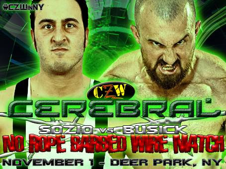 Results: Combat Zone Wrestling (CZW) Presents: “Cerebral 2014″ – 11/1/14 – Deer Park, NJ