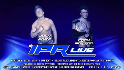 Indy Power Rankings (@IndyPowerRankin) LIVE #IPRLive on January 27th, 2015