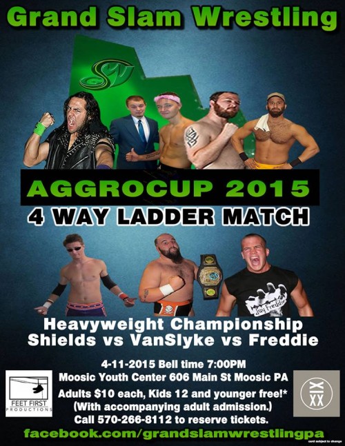 Grand Slam Wrestling ‘Aggrocup’ – April 11 in Moosic, PA