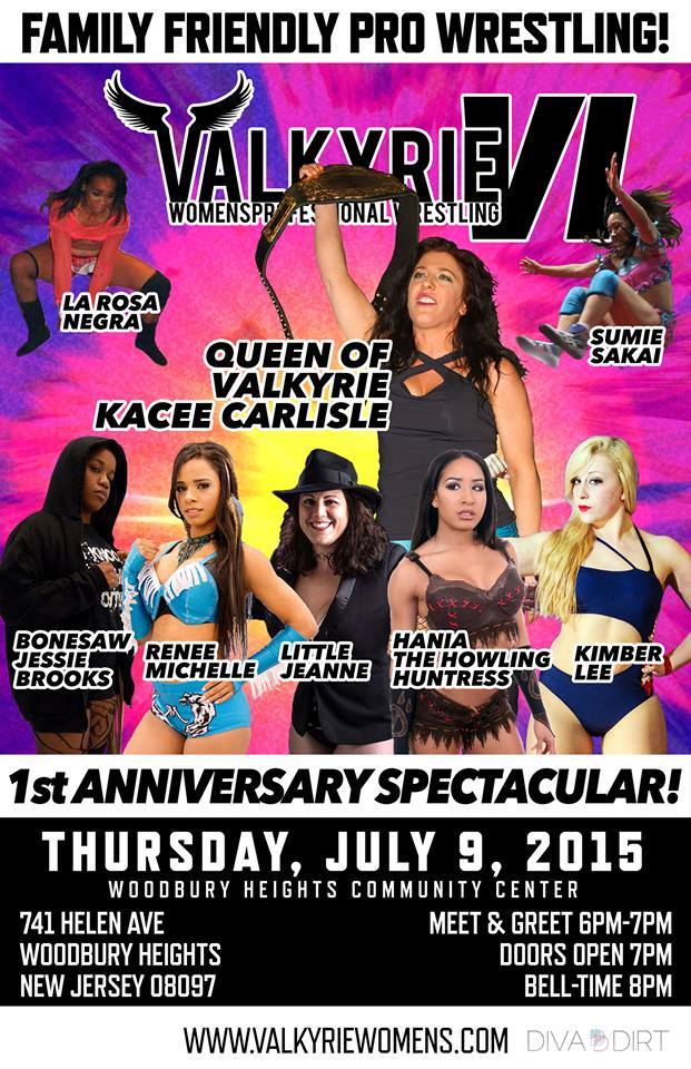 VALKYRIE Womens Returns July 9 to Woodbury Heights, NJ