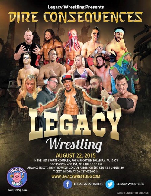 Legacy Returns Aug 22 to Palmyra, PA: Matt Cross, AR Fox, More!