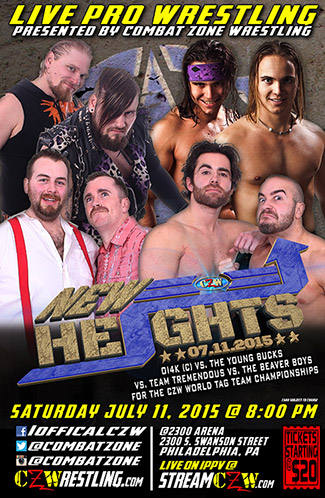 Results: Combat Zone Wrestling (CZW) – New Heights – July 11th, 2015 – Philadelphia, PA