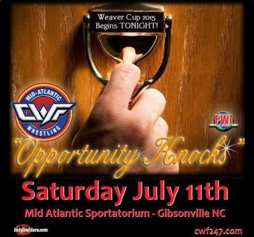 Results: CWF Mid-Atlantic – Opportunity Knocks 2015 – July 11th, 2015 – Gibsonville, NC